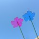 thumbnail image 5 of 24 estacas decorativas para jardín, 6 colores, de 5 cm de ancho y 25 cm de alto, ideales para decorar jardines, plantas, flores, adornos para exteriores, césped, patios y caminos., 5 of 6