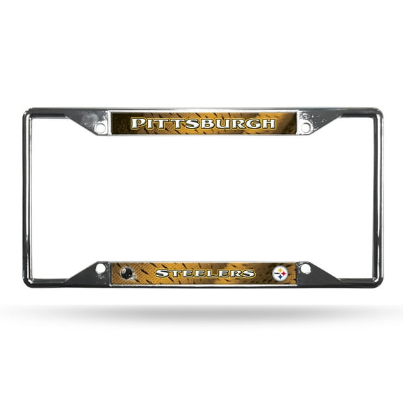Pittsburgh Steelers EZ View Chrome License Plate Frame