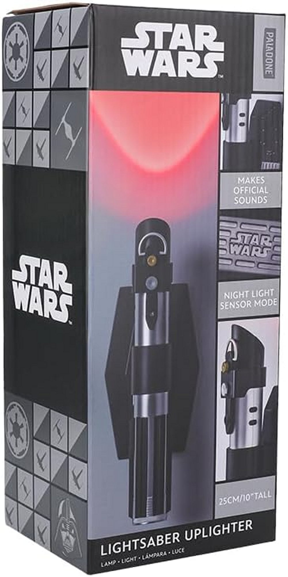 Star Wars Lightsaber Uplighter Darth Vader LED Night Light, Red