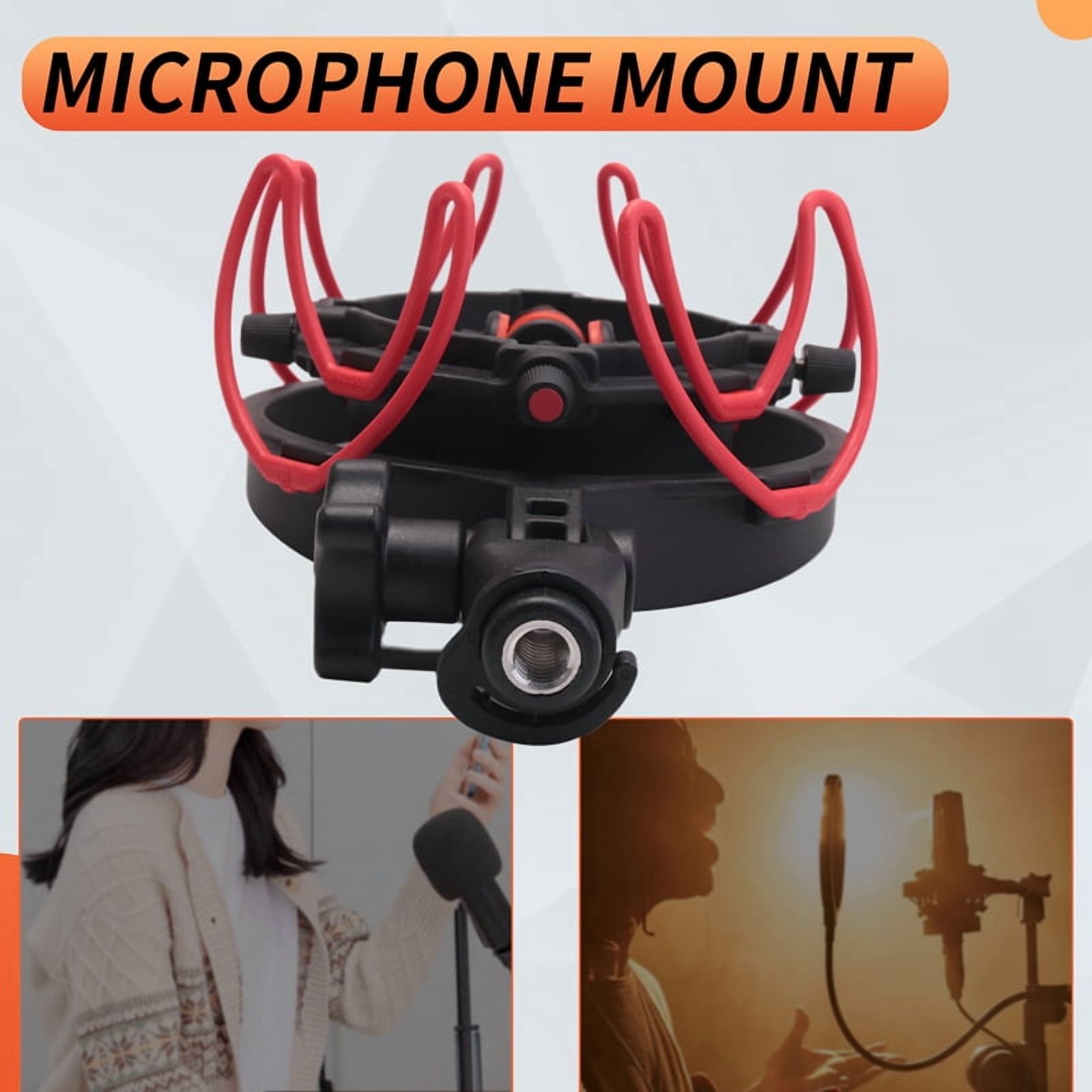 Universal Microphone Shock Mount Adjustable Microphone Stand for All Microphones Size At ，0k58