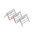 thumbnail image 1 of Hard Wave Stainless Steel Mexican Food Rack Stand Shell Taco Holder Display, 1 of 8