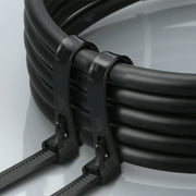 Releasable Zip Ties 12Inch Heavy Duty Zip Tie Thick Black 100Lb Tensile Strength Nylon Cable Wire Ties 100Pcs