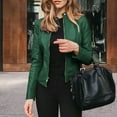 thumbnail image 1 of Vedolay Women's Coat Womens Casual Long Sleeve Open Front Lapel Collar Blazer Jacket,Green XXL, 1 of 5