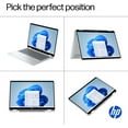 thumbnail image 3 of HP OmniBook 5 Flip 2-in-1 Business Laptop, 14" 2K Touchscreen Laptop, Intel Core 7, 16GB LPDDR5 RAM, 2TB SSD, Wi-Fi 6E, Windows 11 Pro, Glacier Silver, 3 of 7