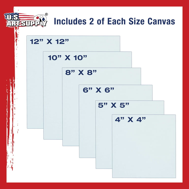 4 x 5 Professional Artist Quality Acid Free Canvas Panel Boards for Painting  12-Pack, 4” x 5” - 12-Pack - Fry's Food Stores