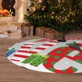 thumbnail image 6 of Yiaed Christmas Gnome With Love Print Christmas Tree Skirt , Tree SkirtsTree Mat for Christmas Winter Holiday Indoor Decorations-36", 6 of 7
