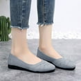 thumbnail image 2 of Dakaela Women's Flat Shoes Round Toe Dress Mary Jane Ballet Slip on Walking Work Loafers Gray 6.5, 2 of 6
