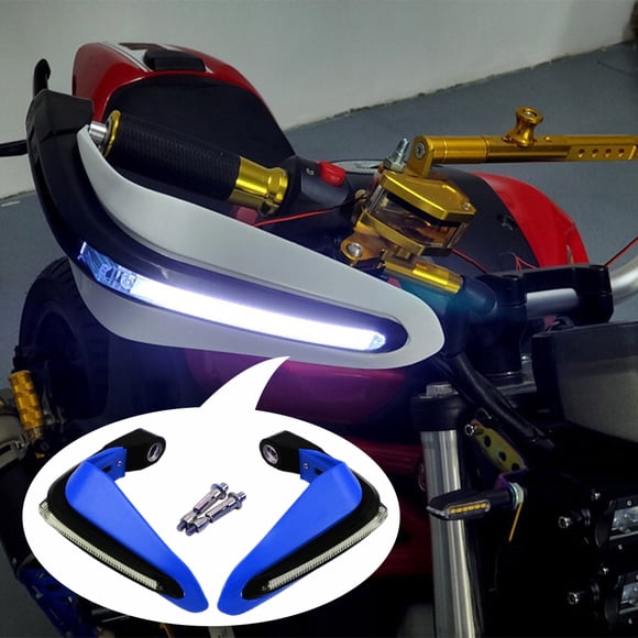 1 Par de Protectores de Manos LED Cola Azul