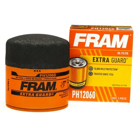 FRAM Extra Guard Oil Filter  PH12060  10K Miles  Replacement Oil Filter Fits Select Vehicles