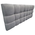 thumbnail image 4 of Cabecera El Bazar Store Linq Gris Plata Matrimonial Ajuste de altura Moderna abotonada, 4 of 5