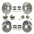 thumbnail image 1 of Transit Auto Front Rear Hub Bearings Assembly Disc Brake Rotors and Ceramic Pads Kit (10Pc) for Car Chevrolet Impala Limited - Left Right Side (Driver Passenger) KBB-110327, 1 of 11