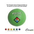 thumbnail image 4 of Champion Sports Rhino Playground Balls 8.5"D - Two Ply, Nylon Wound, GREEN, 4 of 7