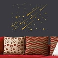 thumbnail image 3 of Wosthever Moda 3D Meteor pegatinas de pared universo Star pegatina espejo ventana calcomanía niños habitación calcomanías DIY Decoración del hogar Plata, 3 of 6