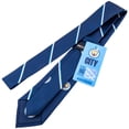 thumbnail image 2 of Manchester City FC Navy Stripe Players Tie, 2 of 6