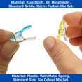 thumbnail image 5 of yeuweold Fabric Clips, 30 Pack, Alternative to Pins for Holding Fabric Layers Together, Hold Fabric Seams Firmly Together, Sewing Machine Accessories, Multi-Purpose, 5 of 5