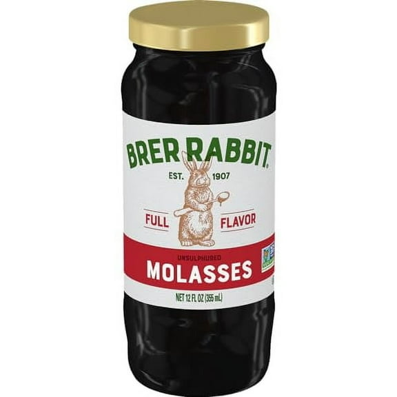 Brer Rabbit Unsulphured Molasses, OLF24 Full Flavor, 12 Ounce