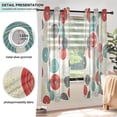 thumbnail image 5 of Japanese Modern Style Semi Sheer Curtains for Living Room Bedroom Set of 2 Insulated Window Drapes, 5 of 6