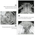 thumbnail image 3 of Raindrops Glass Lamp Shade 100mm Light Cover G9 Base Ceiling Lamp Chandelier Lampshade, 3 of 8