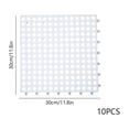 thumbnail image 3 of LACKUST Snap-Together Interlocking Drainage Mat Non-Slip Shower Floor Tiles Waterproof PVC Garage Workshop Bathroom Patio 10 Pack 11.8x11.8 Inch, 3 of 8