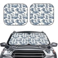 thumbnail image 2 of Balery Vintage Floral 1 Parasol para parabrisas de coche de 2 piezas | Parasol plegable para parabrisas delantero de coche para la mayoría de sedanes-Large, 2 of 6