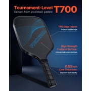 T700 Carbon Fiber Honeycomb Core Professional Pickleball Paddle for Adults Enhanced Power Control Spin Blue