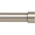 thumbnail image 1 of Barra de cortina para ventana lateral, diseño de tapón Ivilon, 2,54 cm, níquel cepillado, 1 of 5