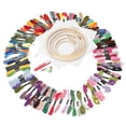 thumbnail image 2 of 100 Colors Embroidery Thread Sewing Kit Cross Stitch Needle Tool DIY Knitting Stitching Sets, 2 of 6