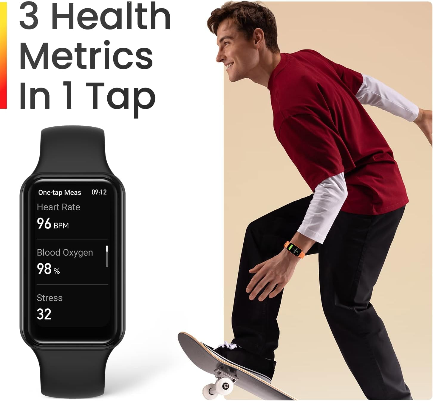 Amazfit Band 7 Fitness Tracker: Steps, Heart Rate, 18-Day Battery, Sleep & Water Resistant, Black Amazfit Band 7 Fitness Tracker: Steps, Heart Rate, 18-Day Battery, Sleep & Water Resistant, Black
