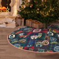 thumbnail image 5 of Fotbe Adventure Camping Badge Pattern Christmas Tree Skirt, Tree Skirts Plush Christmas Decorations, Christmas Tree Skirts Xmas Decorations Holiday Party Decor-30", 5 of 6