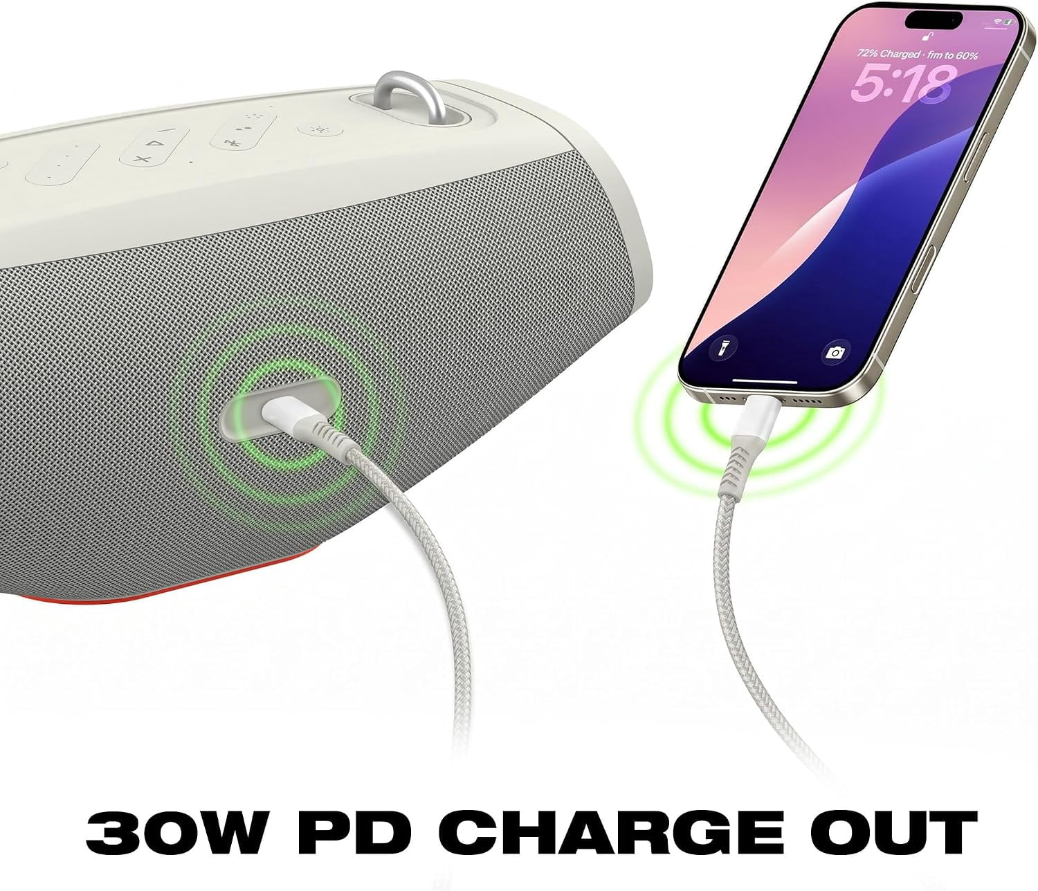 Skullcandy Barrel Mini Bluetooth Boombox Speaker, IPX7 Waterproof, 12-Hour Battery, LED Lights, Multi-Link, True Wireless Stereo