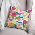 thumbnail image 3 of Creative Products Bright Flowers Pink 16 x 16 Indoor / Outdoor Pillow, 3 of 3