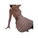 thumbnail image 5 of VISgogo Vestido Sin Mangas para Mujer, Patrón de Rayas Sin Espalda Cruzada en la Espalda Vestido Ajustado, Ropa Casual Simple de una Pieza VISgogo moda, 5 of 9