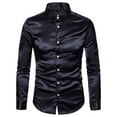 thumbnail image 4 of Qarigey Camisa para hombre de manga larga formal con cuello vuelto - Buen corte para cuerpo normal Camisa lavable a máquina para hombre de Type2 NO2, 4 of 6