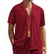 thumbnail image 2 of pstuiky Mangas cortas para hombre, Camiseta de manga corta transpirable para hombre, color liso, para deportes al aire libre y correr. camisetas de hombre m, 2 of 6