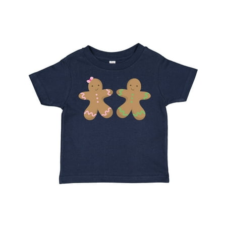 

Inktastic Twin Gingerbread Boy and Girl Co Gift Toddler Boy or Toddler Girl T-Shirt