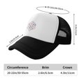 thumbnail image 6 of PAYOHTO Kids Cute Floral Pattern Baseball Hat Back Adjustable Mesh Breathable Hats Black Trucker Cap Outdoor Fishing Sun Caps for Boys or Girls ages 4-10, 6 of 9
