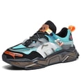thumbnail image 3 of Men's Wide Width Chunky Platform Sneakers with Thick Cushioned Sole - Low-Top Sneakers Suitable for Running, Gym, Daily Wear - Heavy Duty Outsole & Year-Round, 3 of 9