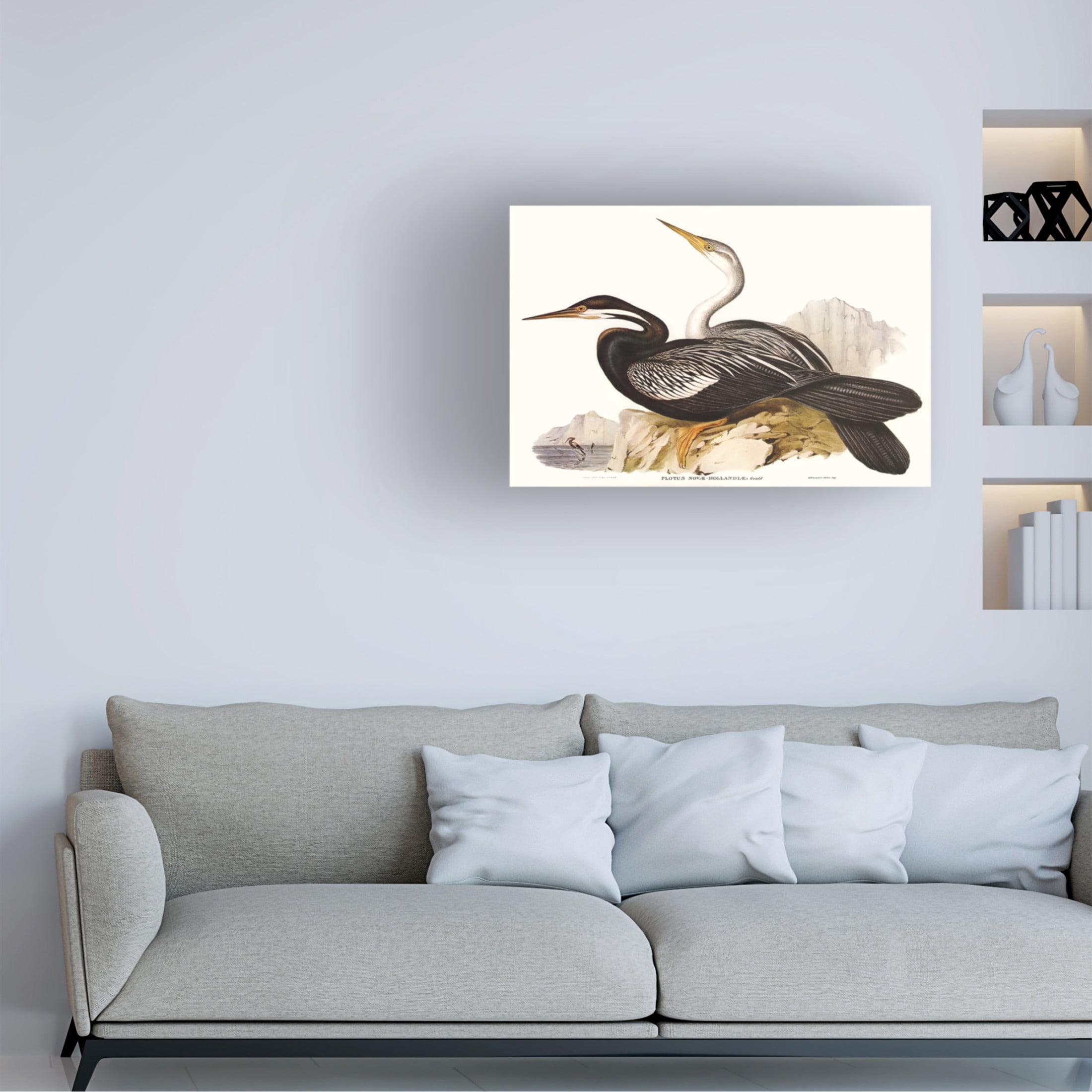 Trademark Fine Art Elizabeth Gould Waterbird Pairing V Canvas Wall Art