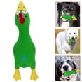 thumbnail image 4 of Juguete interactivo para masticar con forma de pollo de látex para perros, resistente a las mordeduras y con sonido., 4 of 7