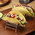 thumbnail image 2 of Zoyueyie Taco Holder Stand Stainless Steel Taco Rack Tray Taco Shell Stand Holders 3 Or 4 Hard or Shell Taco for Restaurant Home Kitchens, 2 of 10