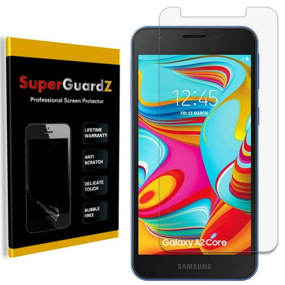 [8-Pack] For Samsung Galaxy A2 Core SuperGuardZ Screen Protector, Ultra Clear, Anti-Scratch, Anti-Bubble
