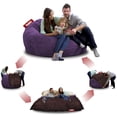 thumbnail image 2 of Puff Cama Queen Size 2 en 1 Baggy Morado 180 x 150 cm Baggy Puff Baggy 2 Bed Queen Purple 180 x 150 cm, 2 of 4