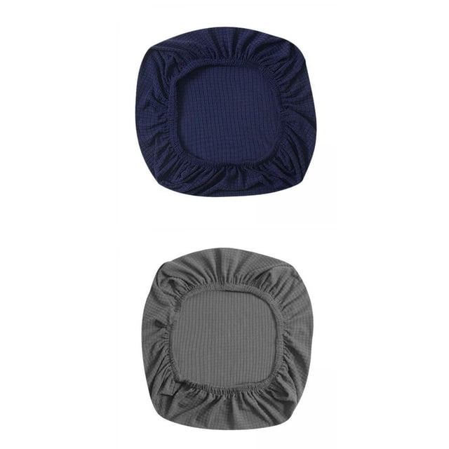 Funda extraíble para ordenador Zulema Cojín para silla 2 piezas Azul gris