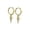 Gold, variant on Minimalist Spike Huggie Small Hoop Dangle Drop Earrings for Men Women Geometric Huggie Stainless Steel Charms Hoops Cuff Cartilage Stud Tragus Helix Wrap Hypoallergenic Earring Punk Gift