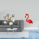 thumbnail image 2 of Figura decorativa de flamenco para jardín, estatua, escultura, adorno de vidrio y HDPE, ideal para decoración del hogar, la oficina o el jardín., 2 of 8