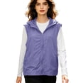 thumbnail image 4 of Lightweight Vest Jackets for Women Summer Sleeveless Zip Up Hooded Outerwear with Pockets Breathable Travel Hiking Vest, 4 of 9
