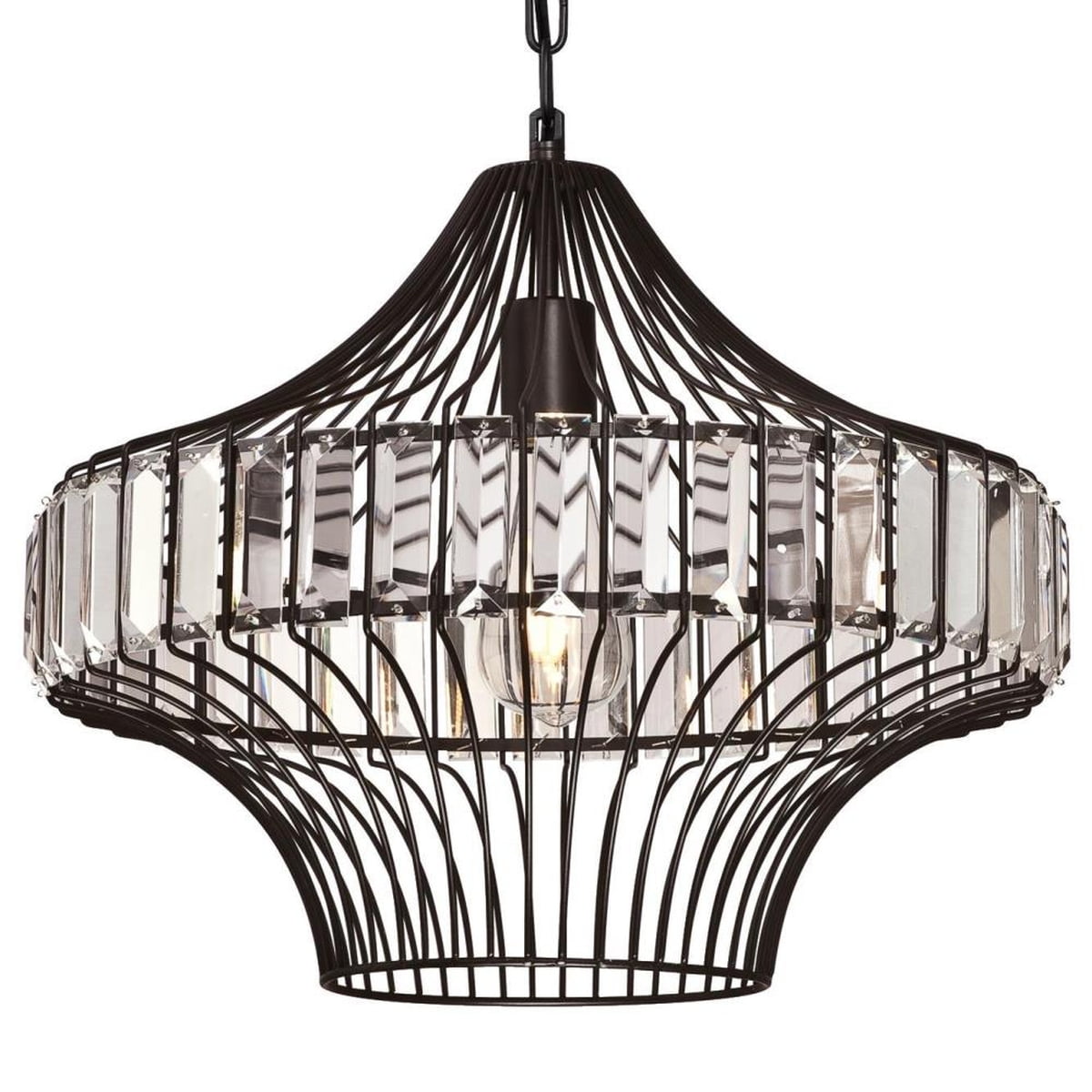 Westinghouse Lighting Crystal Prism 1-light Chandelier - Matte Black