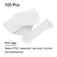 thumbnail image 2 of Waterproof Wires Plastic Shipping Tags for Product Identification, 1.6 x 2.4 Inch White 100Packs with Rope, 2 of 7