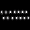 thumbnail image 2 of Serie Navideña Luz Led Blanca Fría Importadora La Merced Foco Tipo Macarron Cable Negro 3.2 Mt, 2 of 6