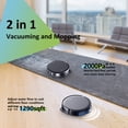 thumbnail image 2 of 2-in-1 Robot Vacuum and Mop Combo, 2000Pa Powerful Suction, App & Voice Control, Compatible with Alexa & Google Assistant, Picks Up Pet Hair, Suitable for Tile and Carpets, 2 of 5